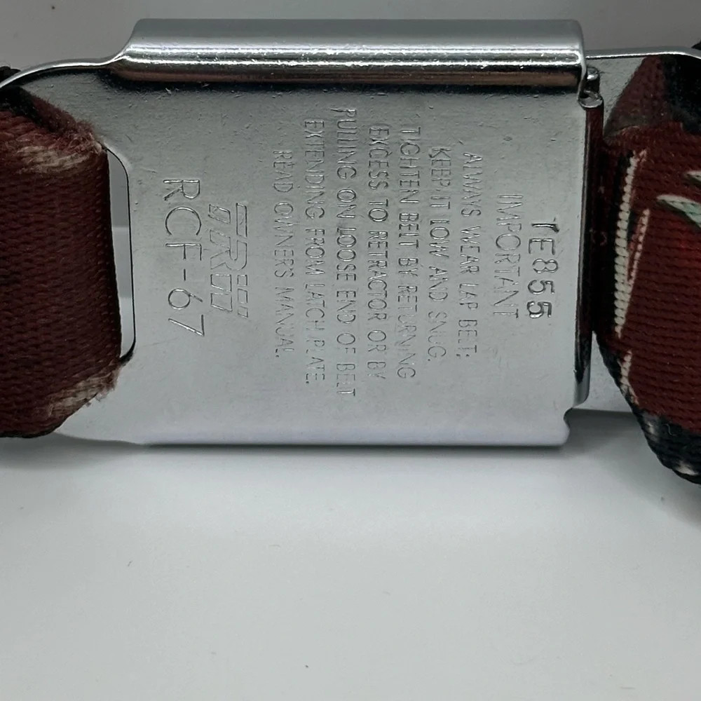 Buckle-Down Black and Brown Graphic Belt